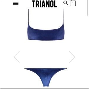 Triangl velvet bathing suit size M